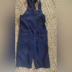Vintage Navy Corduroy Overalls